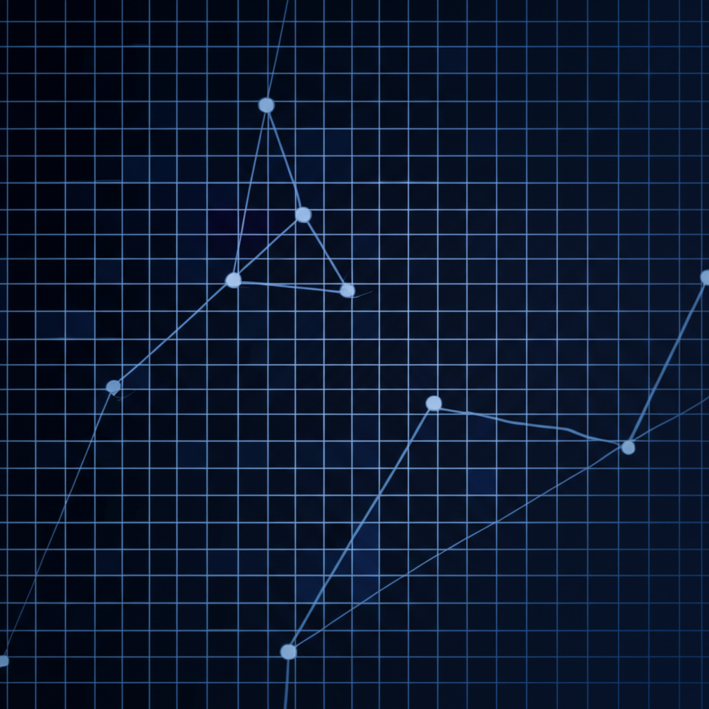 Abstract grid pattern representing measurement and oversight